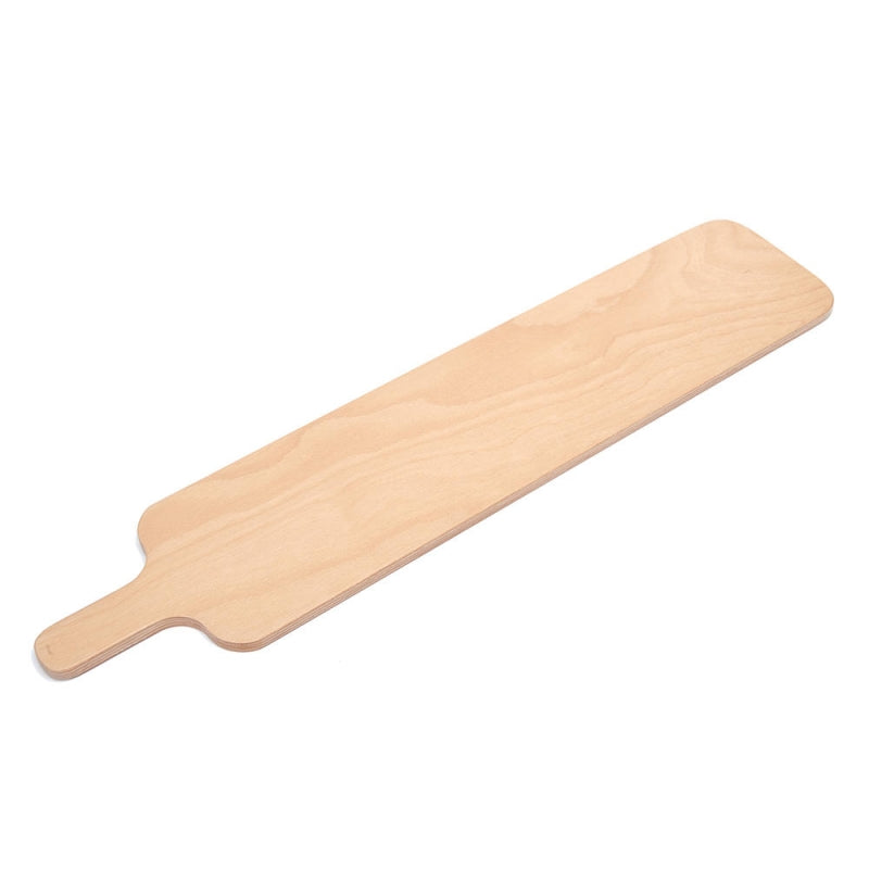 Linea Dori 3000 srl 15002202 Beech plywood “Crostino” serving board with handle (finished with a treatment for food contact)