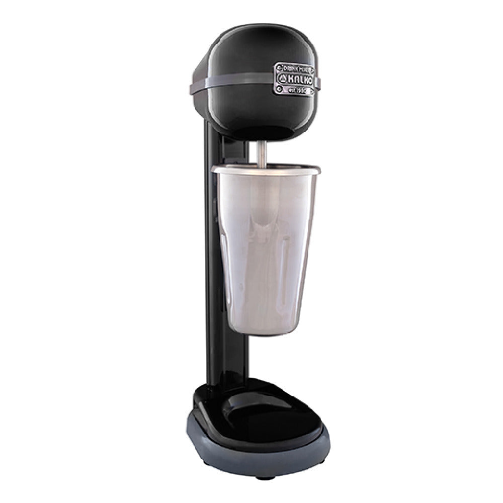 Omcan 47459 6 Inch Single Spindle Milkshake Blender Electric Stainless Steel Black