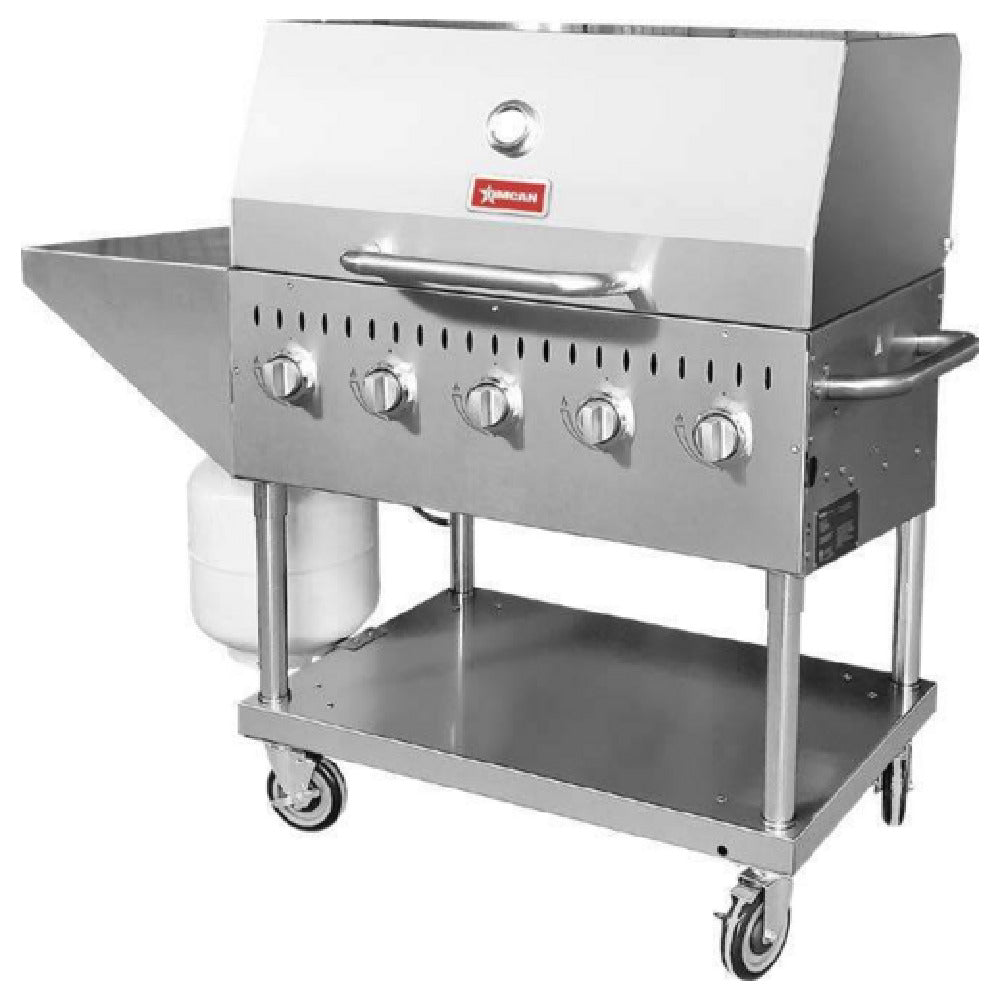 Omcan 47840 (CE-CN-0036-S LP) Outdoor Propane BBQ Grill LP Gas 35-2/5