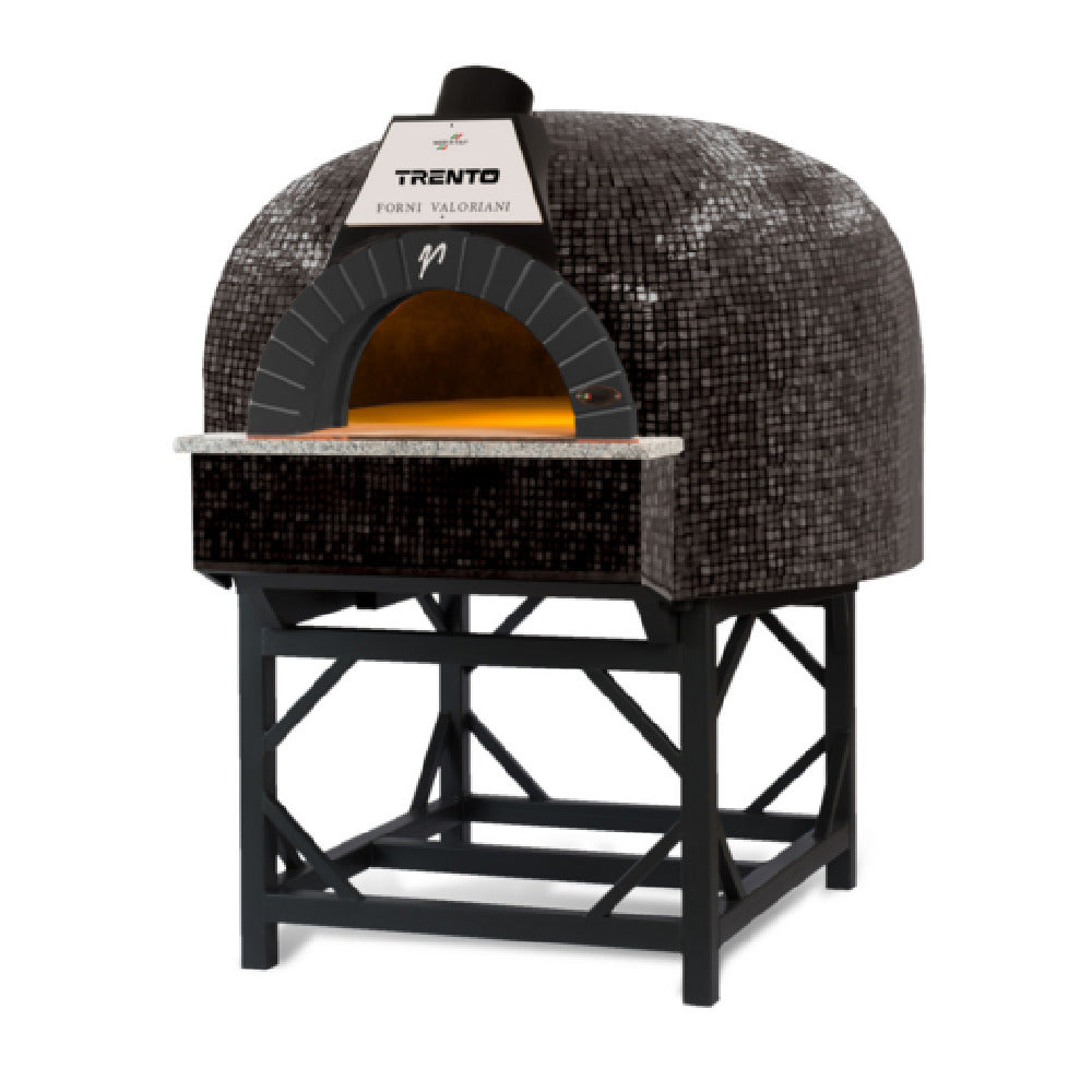 Omcan 48126 54 Inch Round Pizza Oven Wood and Gas Fired 20000 BTU