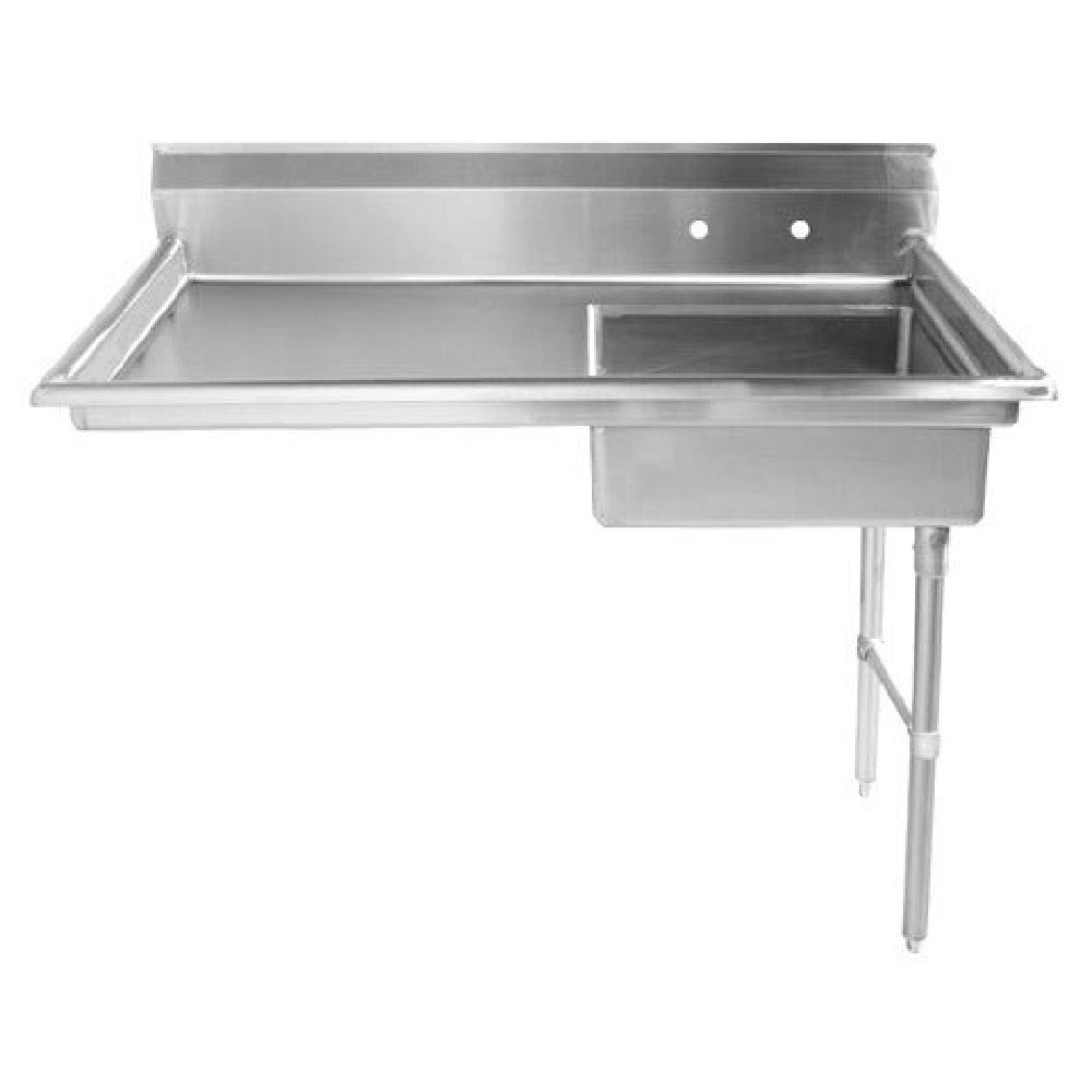 Omcan 40190 50 Inch Soiled Dishtable Undercounter Right-To-Left Operation Stainless Steel