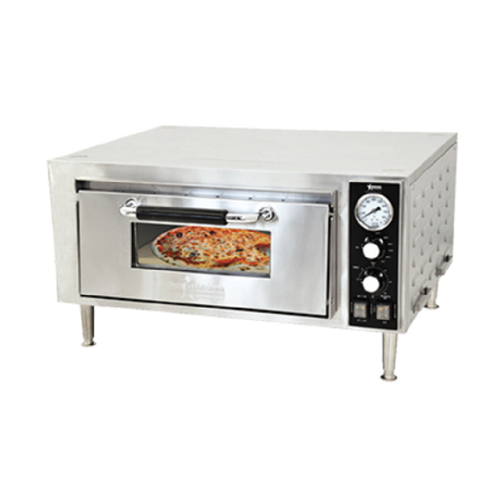 Omcan 24210 27 Inch Electric Pizza Oven Deck-Type with Ceramic Baking Surface