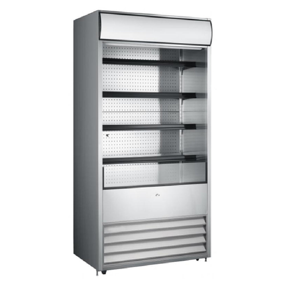 Omcan 43459 Refrigerated Merchandiser 36 Inch Open Display 18.7 Cu Ft