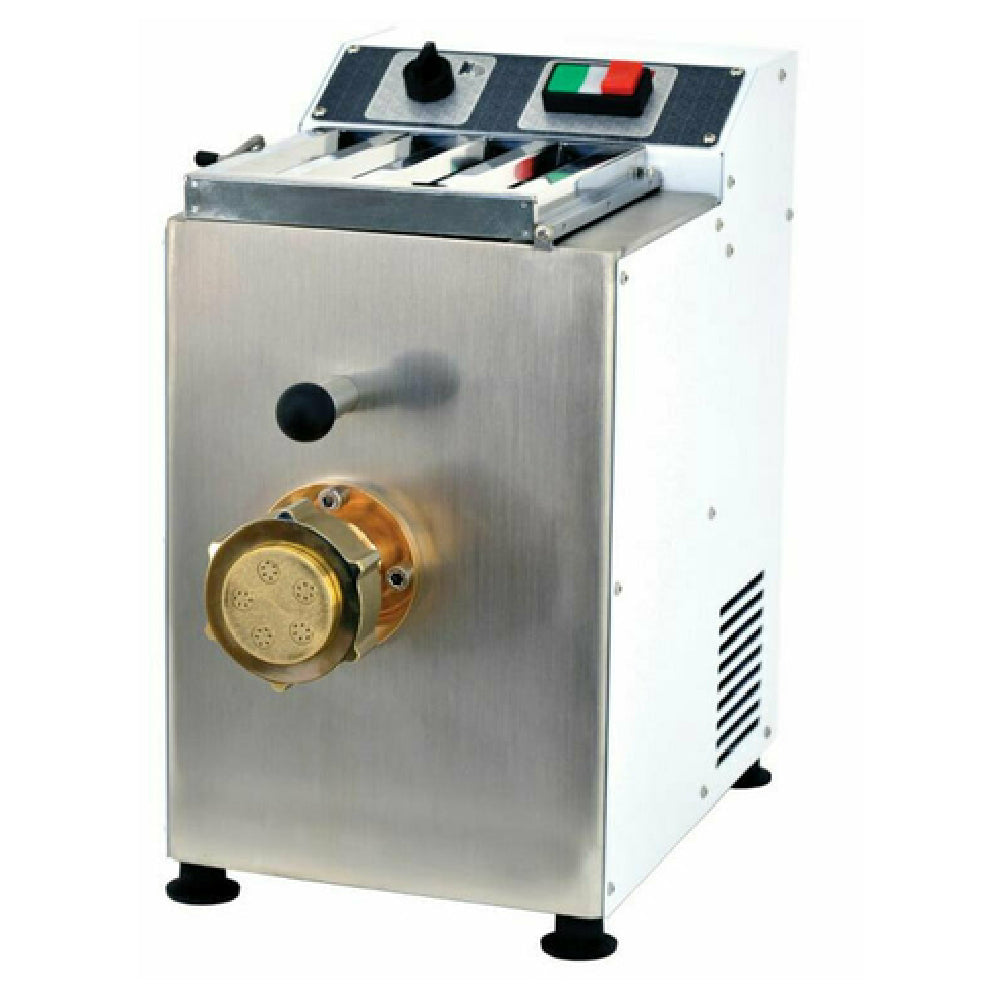 Omcan 13320 14 Inch Electric Extruder Table Top Pasta Machine with 3.3 Lb Tank
