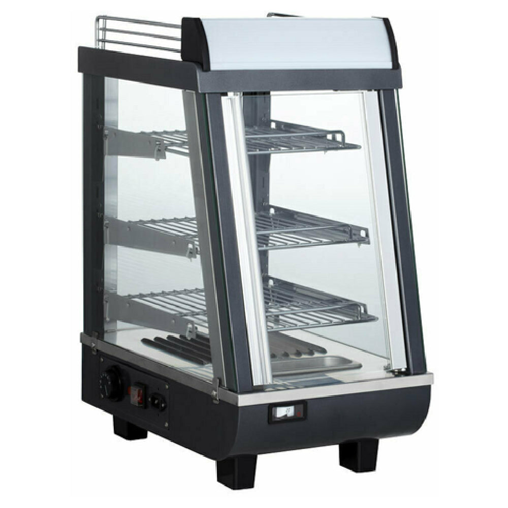 Omcan 44437 13 Inch Heated Display Case Electric Self-service Stainless Steel
