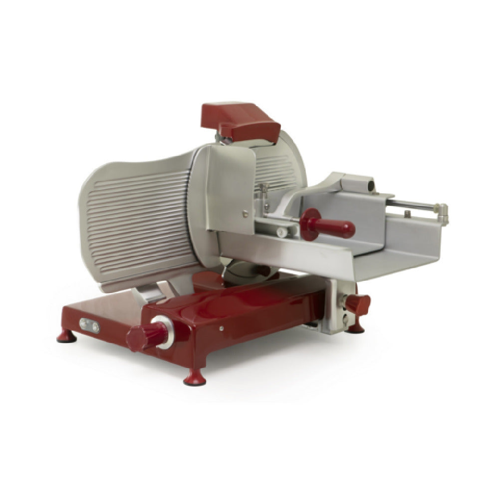 Omcan 49532 31 Inch Electric Meat Slicer Manual Feed with 15 Inch Blade Stainless Steel