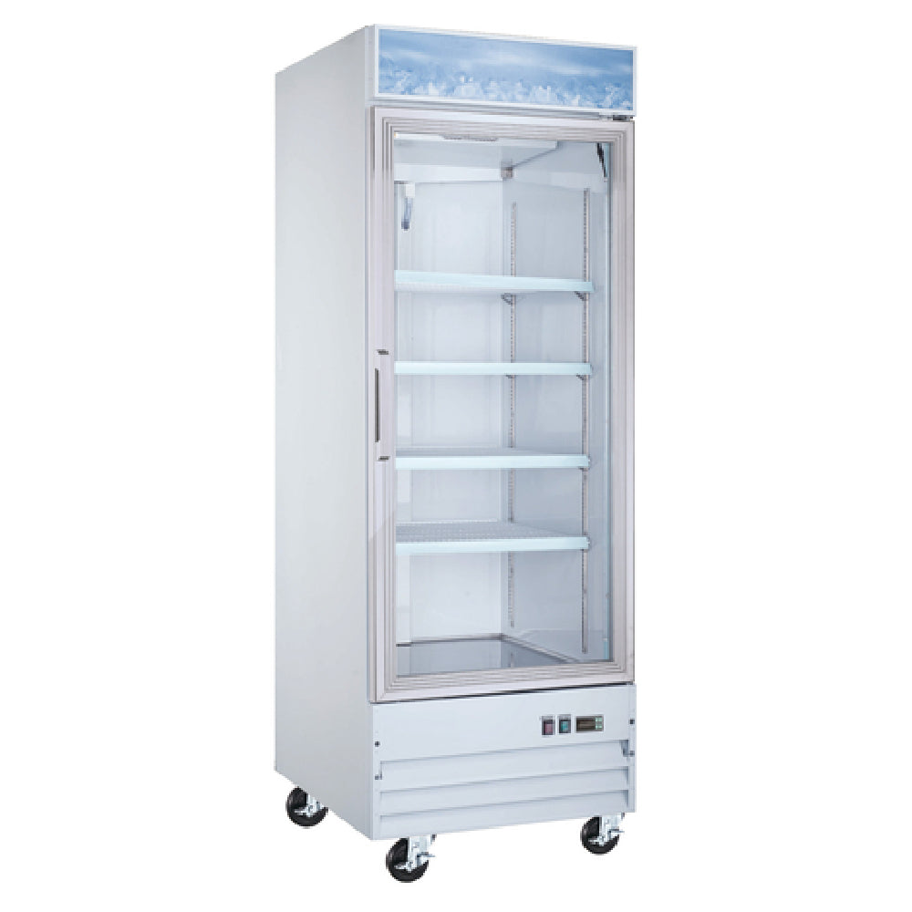 Omcan 50030 31 Inch One-section Reach-in Freezer Merchandiser 23 cu ft