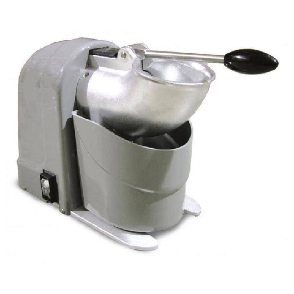 Omcan 17137 8 Inch Ice Shaver Electric 2 Liter Bowl Stainless Steel with Magnetic Micro Lever