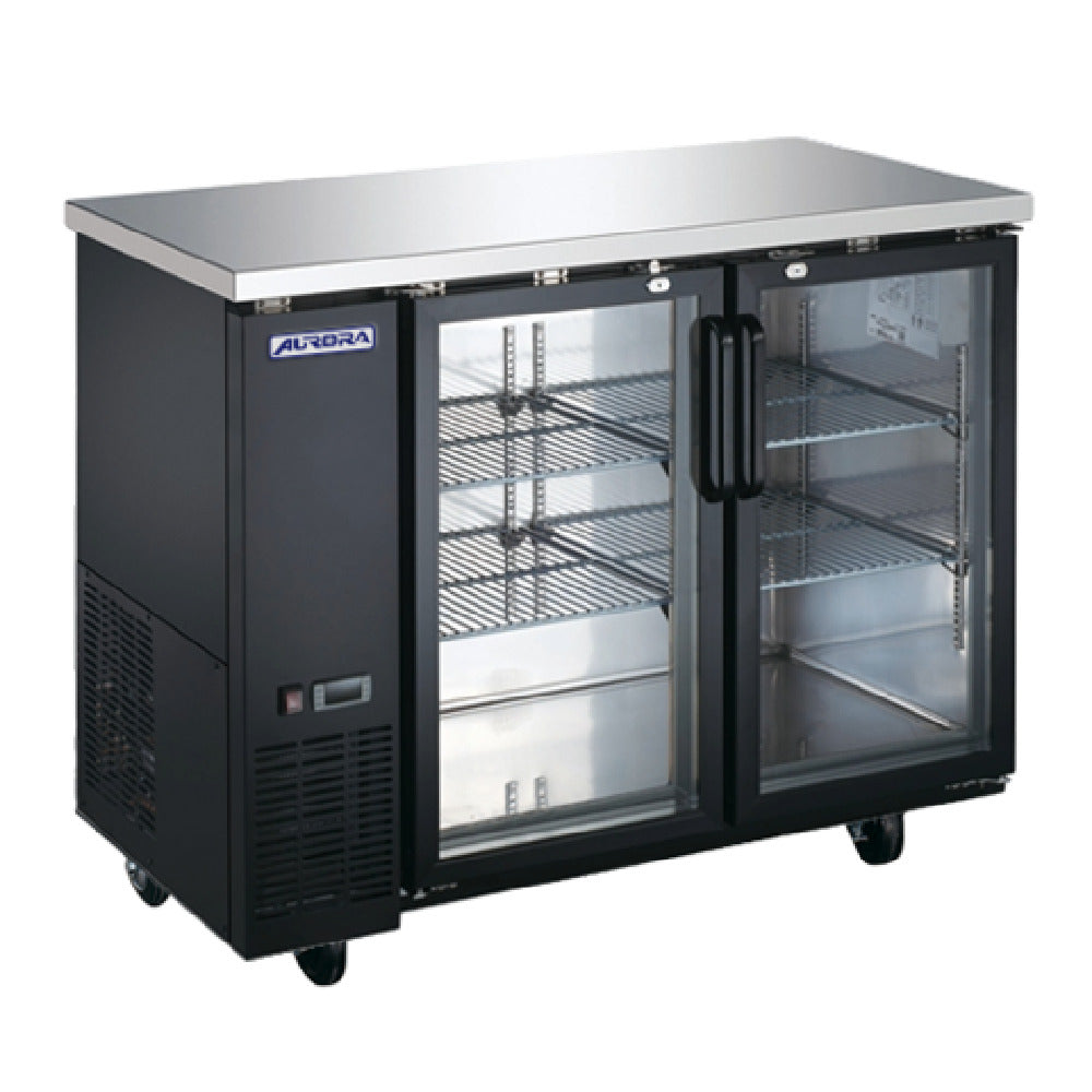 Omcan 59058 48 Inch Aurora Refrigerated Back Bar Cooler 11.2 cu ft electric
