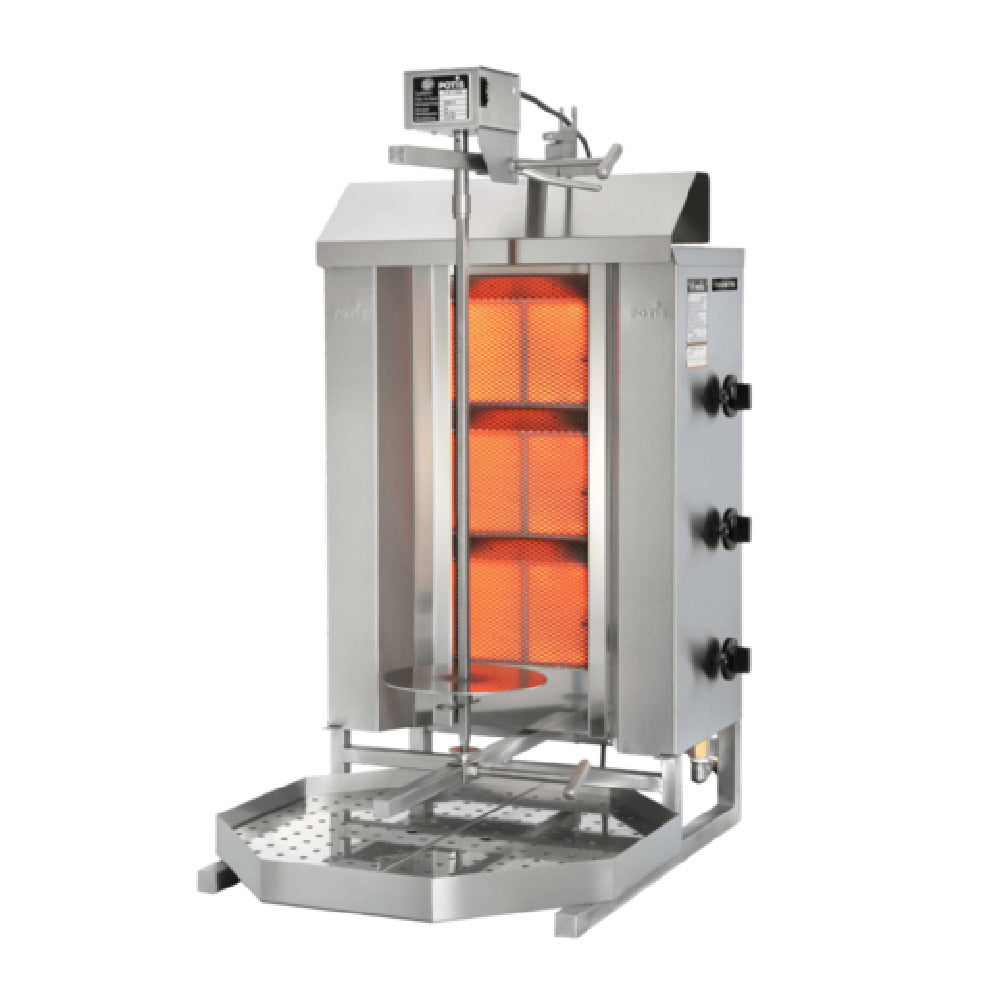 Omcan 49060 20 Inch Vertical Broiler Gas with 3 Burners 28500 BTU