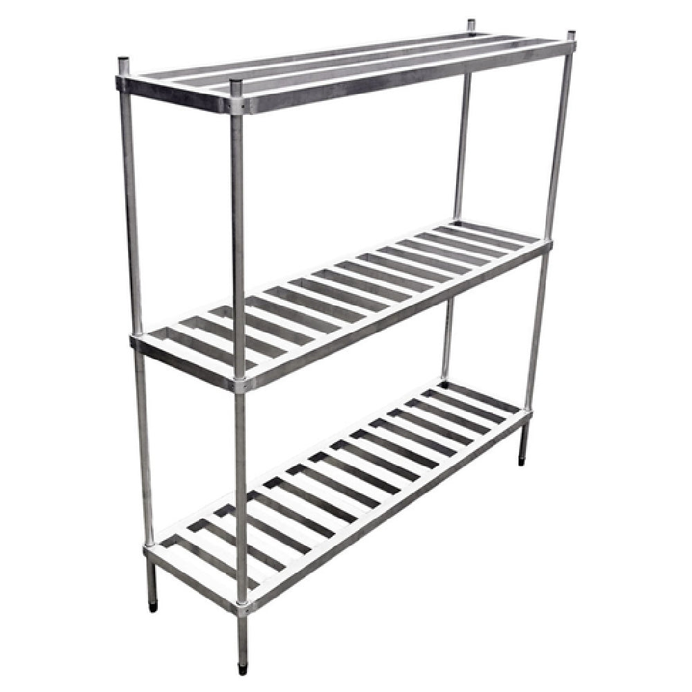 Omcan 44614 60 Inch Keg Rack Aluminum (6) Keg Capacity with Durable Finish