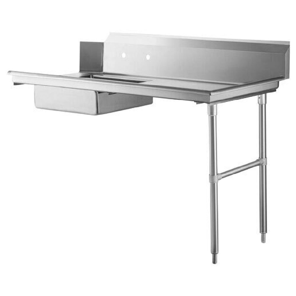 Omcan 28487 60 Inch Soiled Dishtable with Sink Stainless Steel