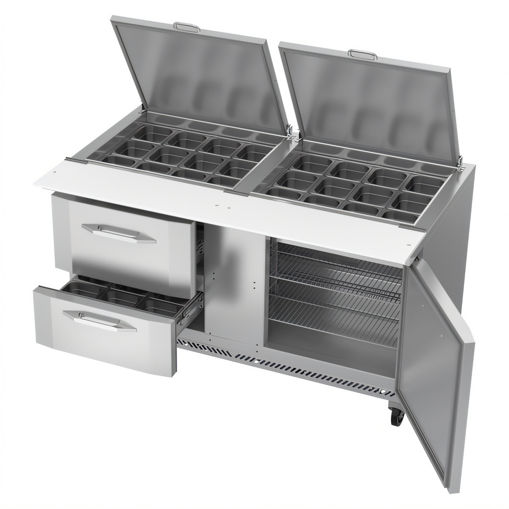 Victory VSPD60HC-24B-2 UltraSpec™ Refrigerated Prep Tables