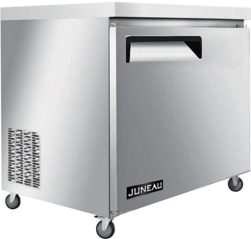 Omcan 58011 27 Inch 3.4 cu. ft. Undercounter Freezer All Stainless Steel