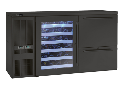 Perlick Corporation DZS36 - Dual-Zone Refrigerated Back Bar Storage Cabinet, one-section, 36"W, self-contained refrigeration,