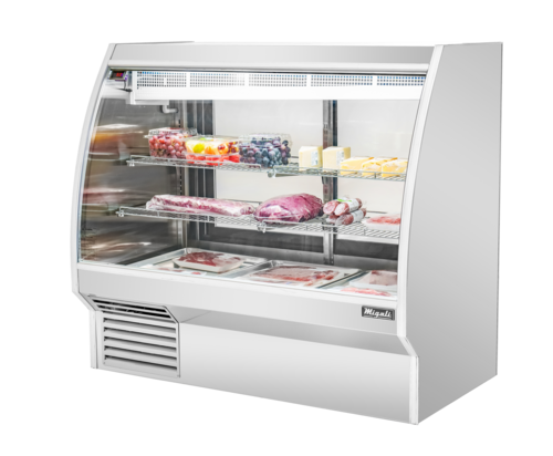 Migali C-DC-6 – 71.8" W x 55.4" H Deli Case, 34.5 cu ft, Steel, Glass, Doors, LED, Control, R290
