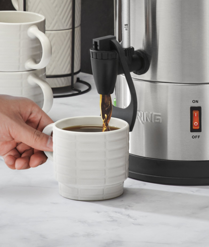 Waring WCU110X - Coffee Urn, (110) 5 oz. cup capacity, dual heater system, boil dry protection, power on & ready