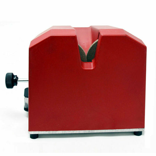 Omcan 10996 8 Inch Knife Sharpener Electric Stainless Steel with 2 Grinding Wheels