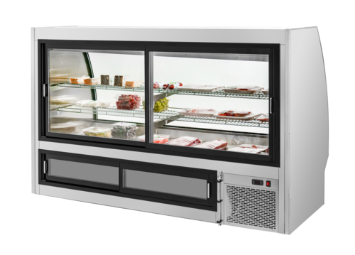 Migali C-DC-7 Deli Display Case, 83.6" W x 55.4" H, 40.5 cu ft, Double-Pane Glass, Auto-Defrost R290