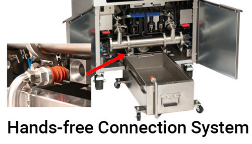 Imperial IFSCB275EUT - Fryer, electric, floor model, (2) battery, 75 lb. capacity each, tilt-up elements, built-in filter