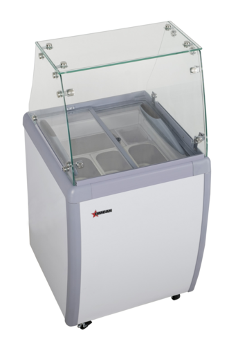 Omcan 47742 26 Inch Gelato Display Case Painted Exterior Digital Control