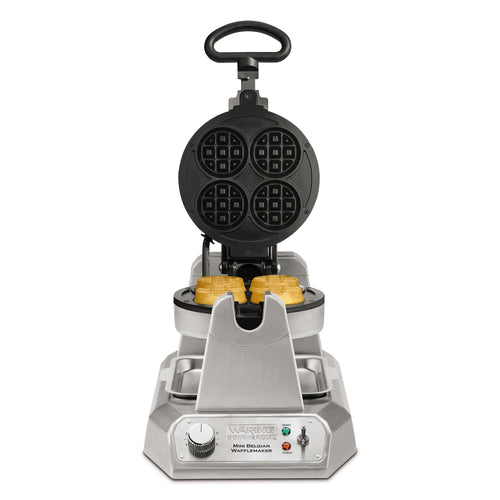 Waring WMB400X - Mini Belgian Waffle Maker, single, bakes (4) mini waffles at a time, up to (100) 1