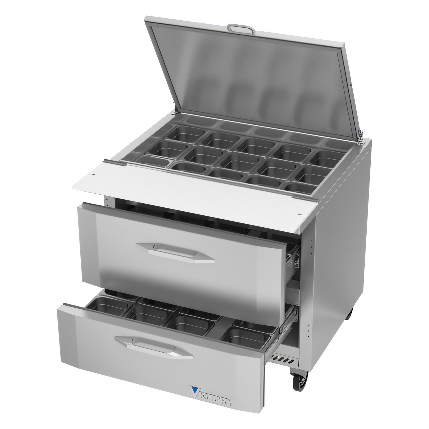 Victory VSPD36HC-15B-2 UltraSpec™ Refrigerated Prep Tables