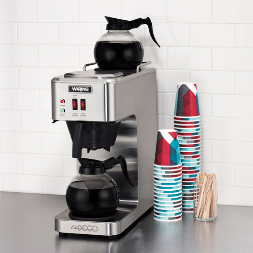 Waring WCM50 - Café Deco™ Pourover Coffee Brewer, brews 3 gallons per hour, fits large 64 oz. glass decanters (not