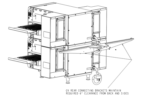 Ovention OVNTN-STK-11 - Stacking Kit for any combination of (3) S1200 or C1400