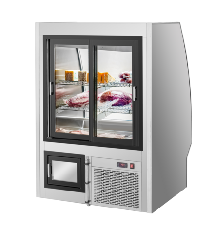 Migali C-DC-3 – 36.3"W x 55.4"H Deli Case, 16.5 cu ft, Glass, Sliding Doors, LED, R290, 1/2 HP