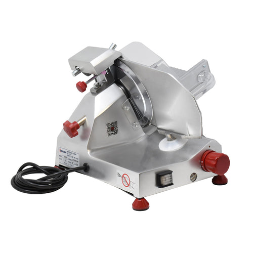 Omcan 13607 14 Inch Manual Food Slicer with 8 Inch Carbon Steel Blade