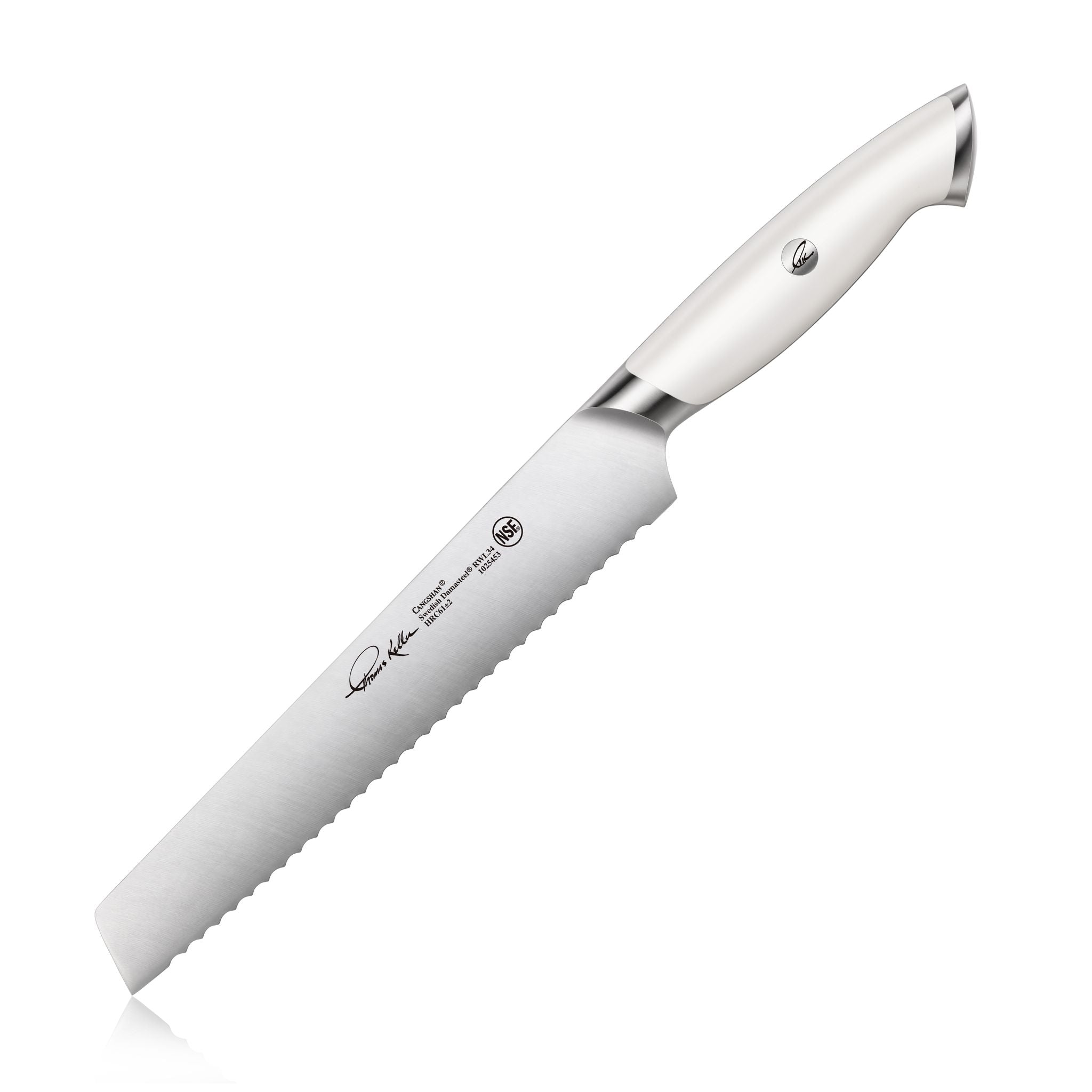 Cangshan 1025453 Thomas Keller Signature Collection 8-Inch Bread Knife - White