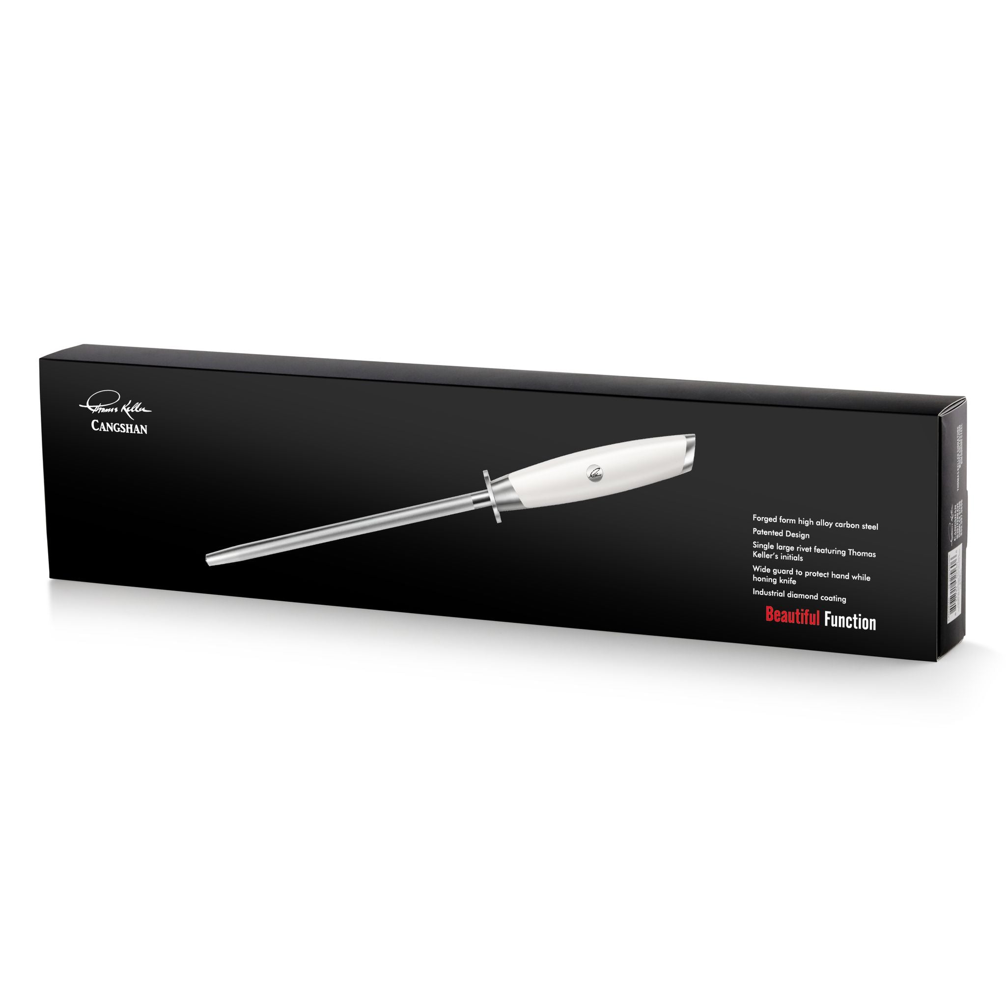 Cangshan 1025606 TKSC Diamond Coated 8-Inch Honing Steel