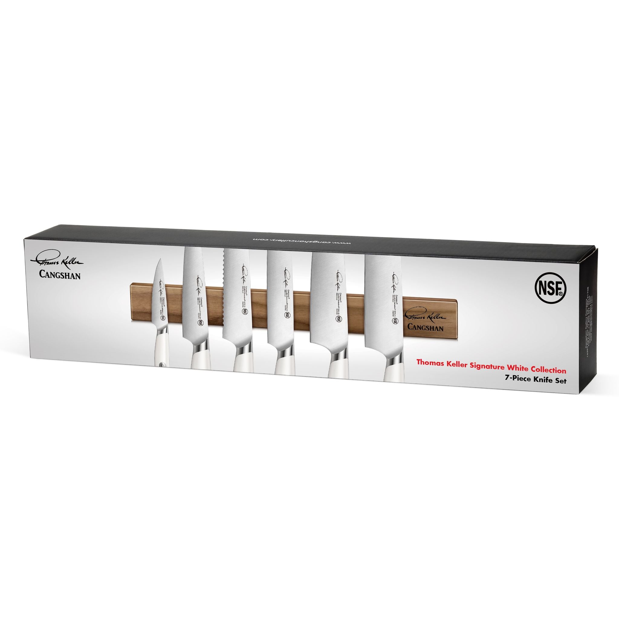 Cangshan 1026634 TKSC 7-Piece Magnetic Knife Bar Set