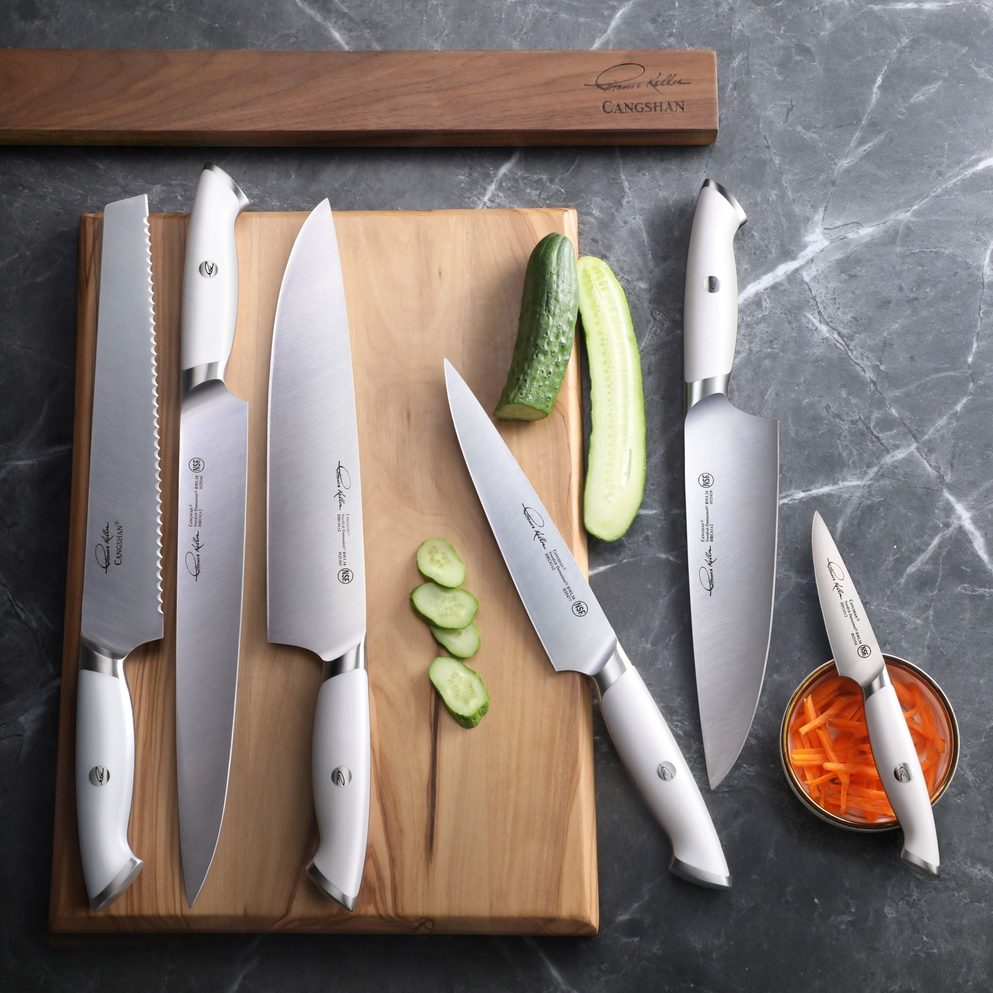 Cangshan 1026634 TKSC 7-Piece Magnetic Knife Bar Set