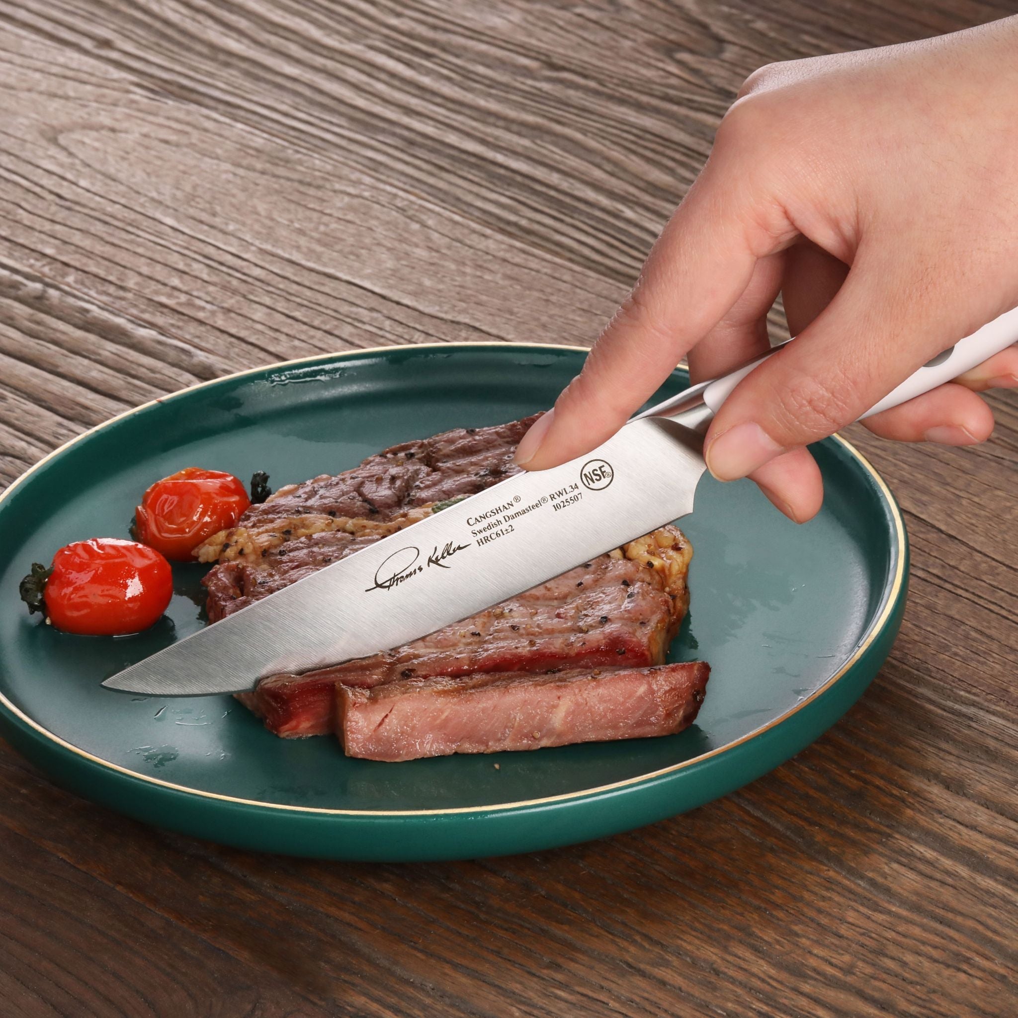 Cangshan 1025552 TKSC 4-Piece Fine Edge Steak Knife Set