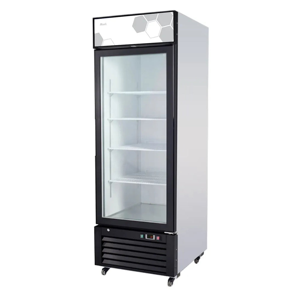 Migali C-23FM-HC 27" 1 Glass Door Freezer Merchandiser in White, 23 cu. ft.