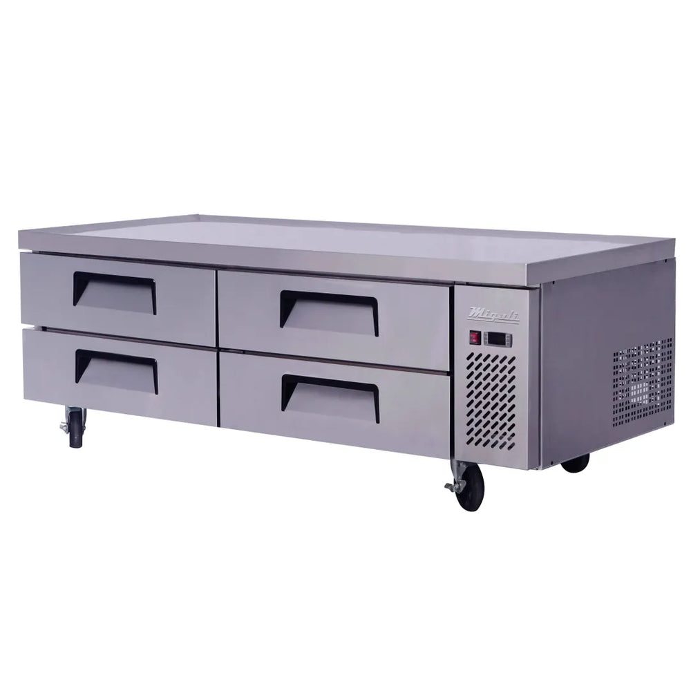 Migali C-CB72-HC 72" 4 Drawers Refrigerated Chef Base, 15 cu. ft.