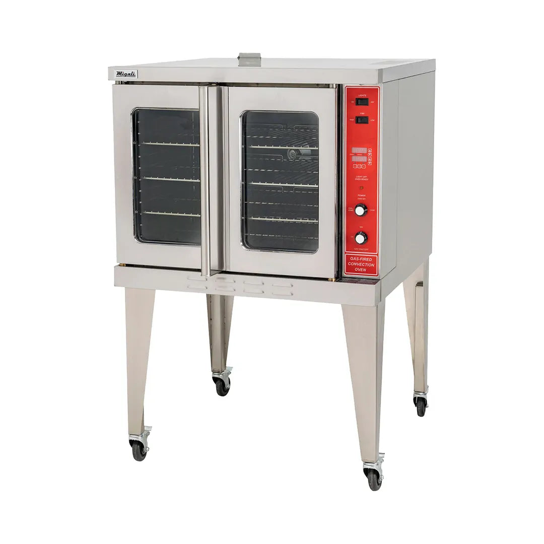 Migali C-CO1-SD-LP Single Deck Full Size LP Gas Convection Oven, (5) Pans, 46.000 BTU