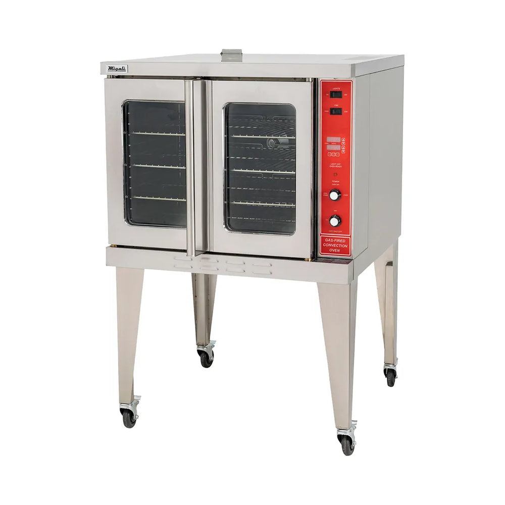 Migali C-CO1-SD-LP Single Deck Full Size LP Gas Convection Oven, (5) Pans, 46.000 BTU