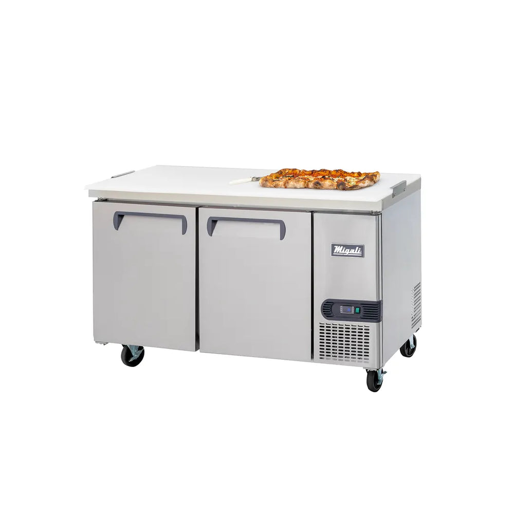 Migali C-RWT67-HC 67" 2-Section Worktop Refrigerator w/ 2 Doors, 20 cu. ft.