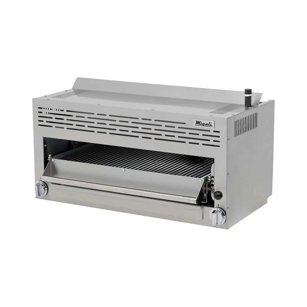 Migali C-SM-36-LP 36" Infrared LP Gas Salamander Broiler w/ Manual Controls, 43.000 BTU