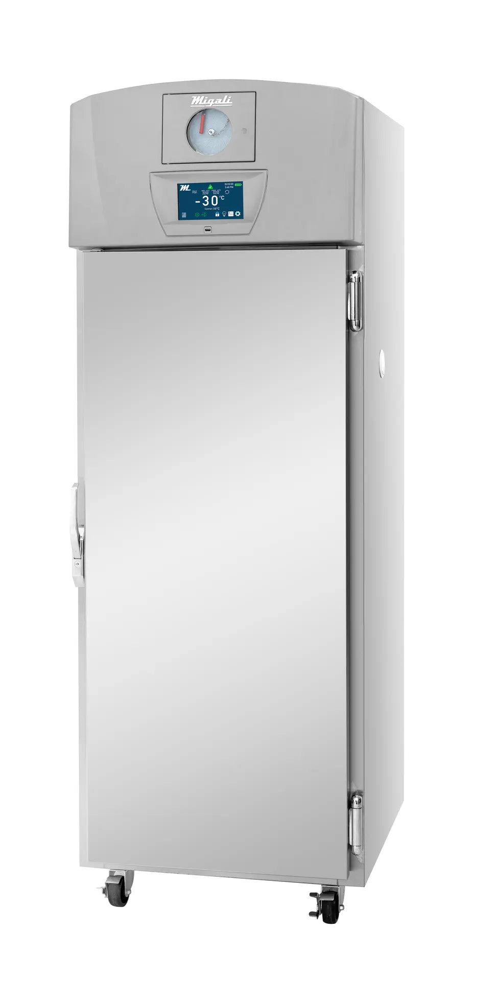 Migali EVOX-1F-BB 27" Solid Door Medical Freezer, 20.2 Cu Ft IntelVU, TXV, 6 Shelves,