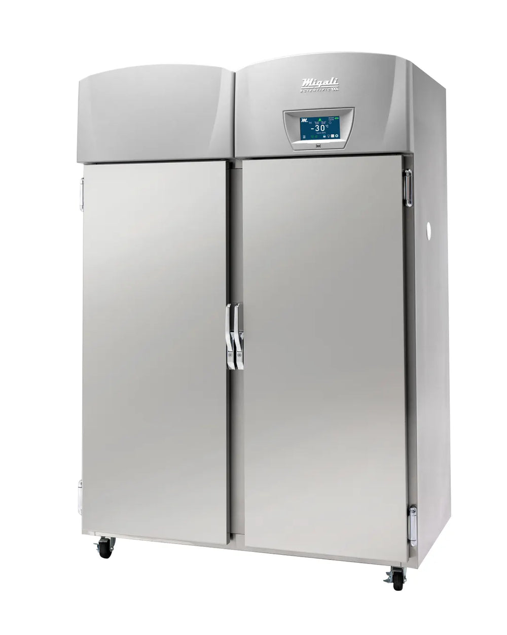 Migali EVOX-2F-LB 55" Solid Door Medical Freezer, 44.9 cu ft, Steel Exterior Auto-Defrost LCD Keypad