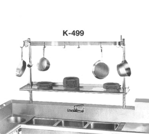 Advance Tabco K-499 - Pot Rack, stainless steel, (per linear foot)