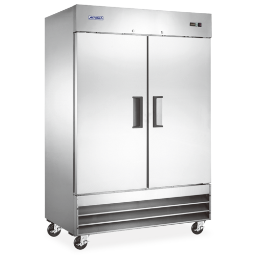 Omcan 59025 54 Inch Reach-in Freezer Two-section 41.3 cu ft with Digital Control