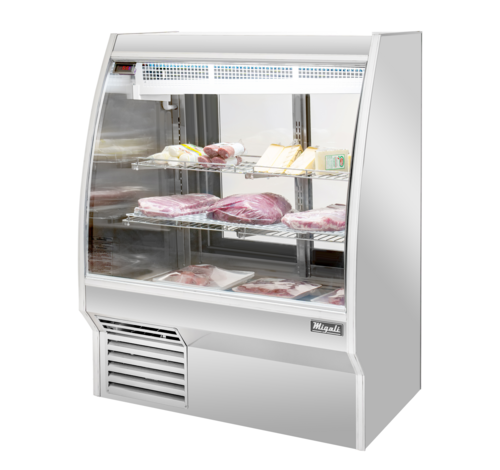 Migali C-DC-3 – 36.3"W x 55.4"H Deli Case, 16.5 cu ft, Glass, Sliding Doors, LED, R290, 1/2 HP