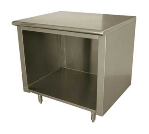 Advance Tabco EB-SS-243 - Work Table, 36"W x 24"D, open front cabinet base, 14 gauge 304 stainless steel top, stainless steel