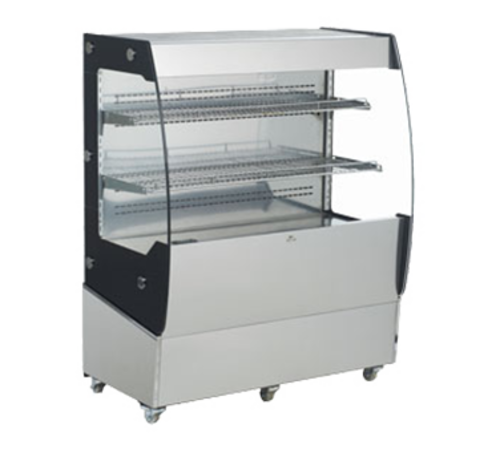 Omcan 31809 39 Inch Refrigerated Display Case Stainless Steel with LED Lighting