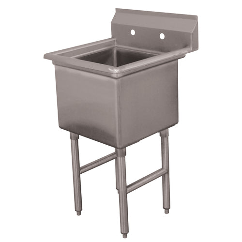 Advance Tabco FC-1-1824 - Fabricated Sink, 1-compartment, no drainboards, bowl size 18